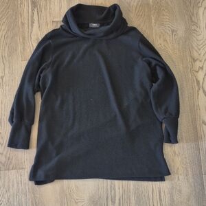 Anthropologie Navy Cowl Neck Sweater Top